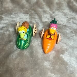 Vintage McDonald's Happy Meal Veggie Car Toys Fraggle Rock Boober Wembley Gobo‎